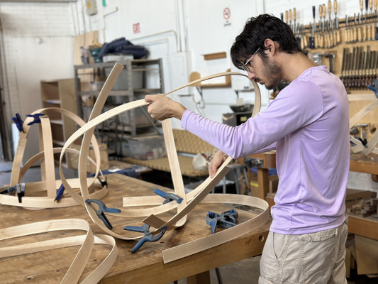 Steam Bending: Freehand Light Sculpture