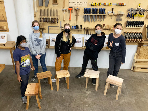 Youth Woodworking: Four-Legged Stool - Private Class